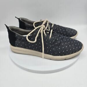 Toms Del Rey Women's Polka Dot Sneakers Shoes Comfort Casual Blue White SZ 9